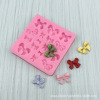 Acrylic silicone mold with bow, epoxy resin handmade, fondant