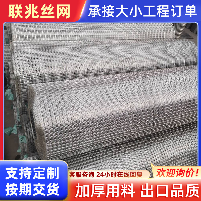 热镀锌电焊网钢丝护栏网圈地网不锈钢焊接网外墙保温铁丝网养殖网