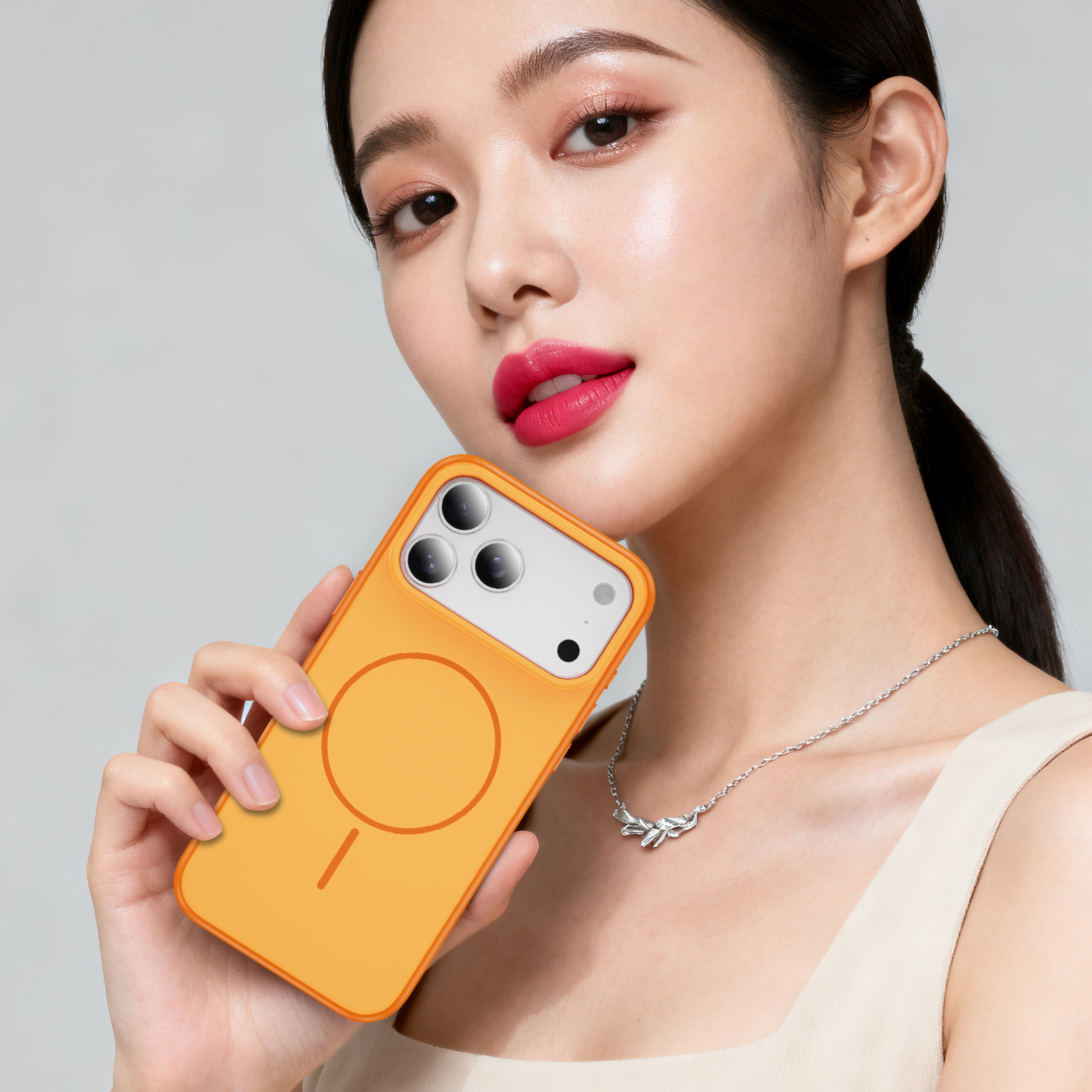 Factory Direct Supply Suitable for Apple 17Promax Two-Color Injection Molding with Air Button Mobile Phone Case Spray Skin Paint Process