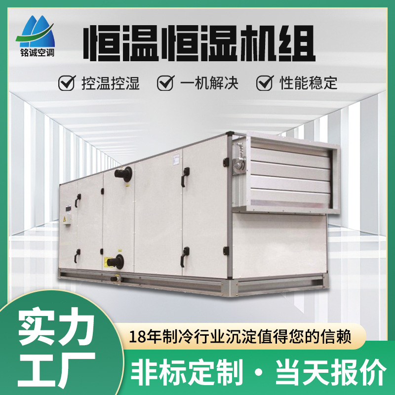 厂房车间恒湿恒温一体空调机组实验室净化空气组合式空调机组厂家