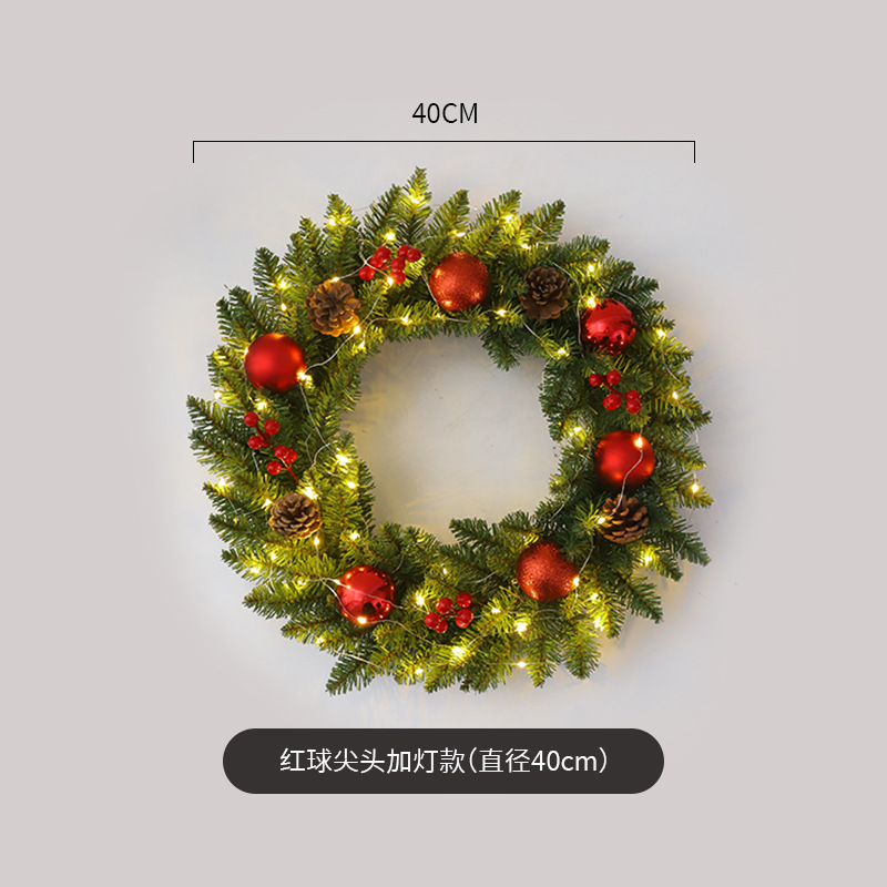 Cabeza puntiaguda bola roja más tipo de lámpara (diámetro 40cm)