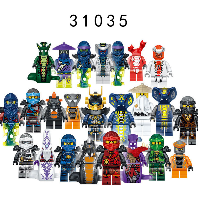 将牌31035兼容乐高幻影忍者系列24款劳埃德积木人仔益智拼装玩具