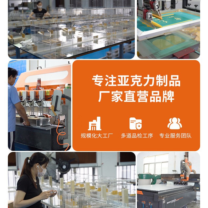 亚克力回型灯展示盒高达模型防尘透明收纳防尘罩带灯光亚克力盒|undefined