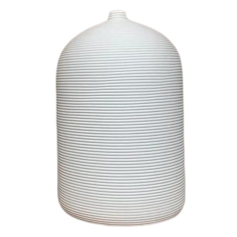 Cerámica boca pequeña jarrón blanco Zen viento silencioso arreglo floral flor seca decoración té habitación cama y desayuno escritorio suave Decoración