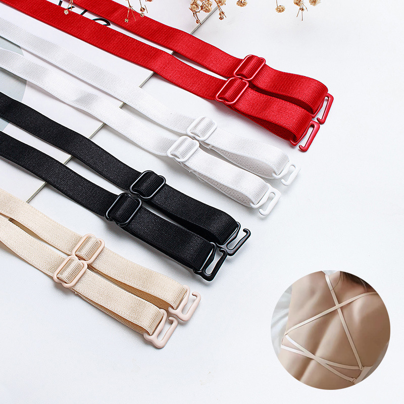 Double 9 Intimates Shoulder Straps Detachable Extended and Widened Bra Elastic Straps High-End Nylon Glossy Elastic Straps Manufacturer Double 9 Intimates Shoulder Straps Detachable Extended and Widened Bra Elastic Straps High-End Nylon Glossy Elastic Straps Manufacturer