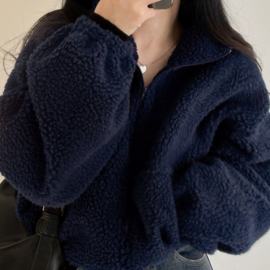 Winter base short cardigan, Korean style, increased thickness