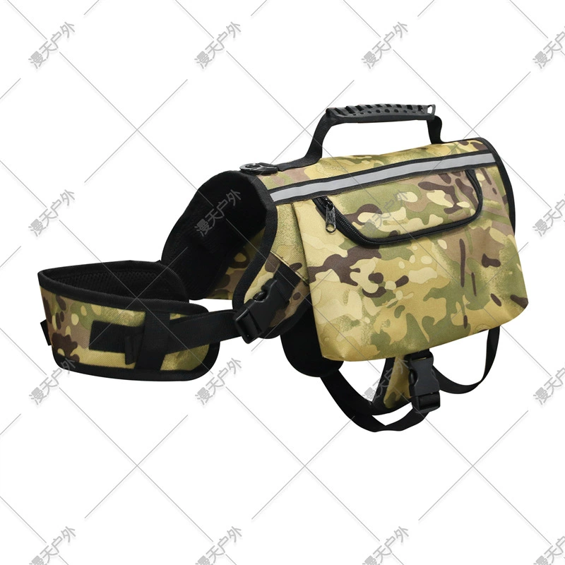 Многоцветный трансграничный тренировочный портативный собачий рюкзак бегущий собачий выгул светоотражающая полоса съемная грудная клетка домашнее животное самоходный рюкзак