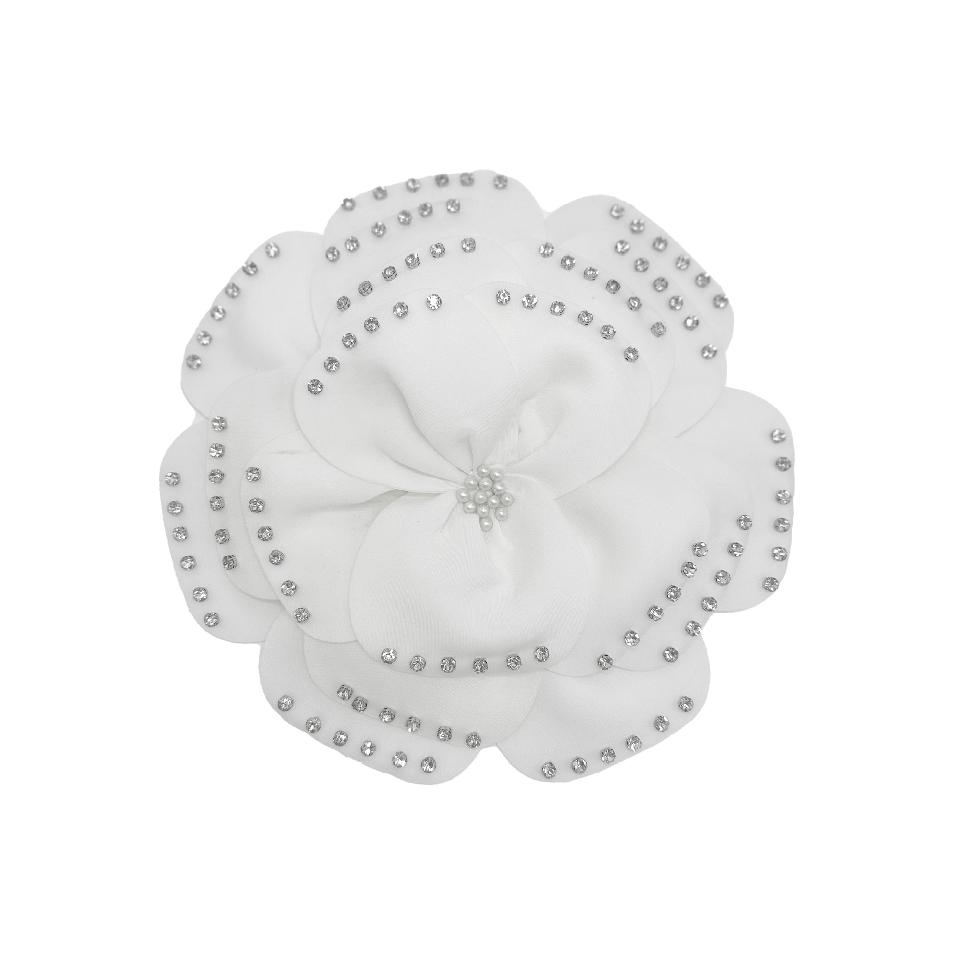 Nueva capa de aire estereoscópica perlas de clavos multicapa de alta calidad ropa de flores grandes vestidos tocado joyas de pecho brocas para el pelo
