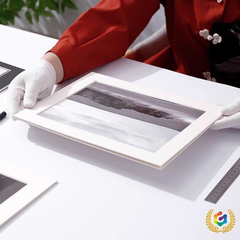 ⇜ Acid-Free Cardboard Photo Frame Display Stand for Cultural and Tourism Promotion, Art Exhibition Frames, Museum Photography, and Art Work Exhibition Photos