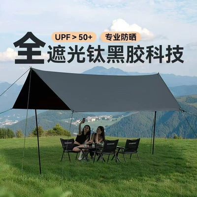 Elevated Silver-Coated Canopy, Avtomobil yan çətirləri - black-style-43-cold-titanium-vinyl-canopy-see-description-for-size