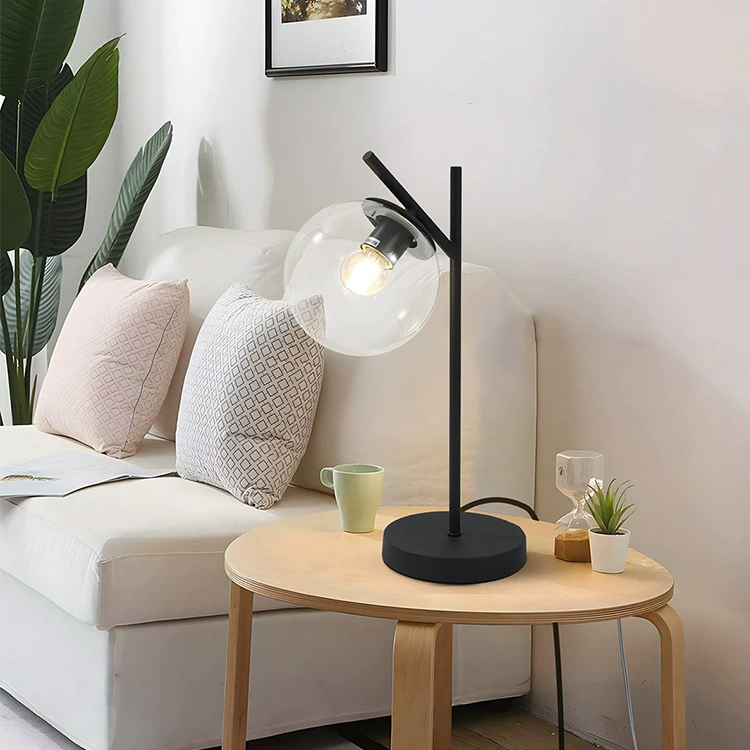 Table lamp for living room, lights for bedroom, night light, American style, wrought iron