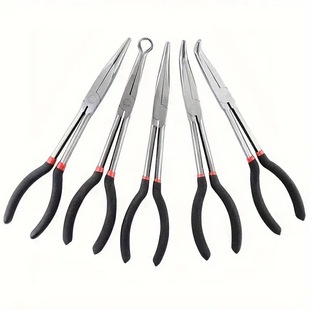 11 inch lengthen pliers pointed nose pliers bent nose pliers long nose pliers O-shaped pliers 45 degrees 90 degrees spark plug 16 inch lengthen pliers