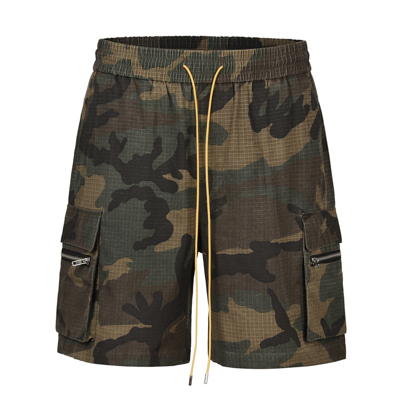 blackicon Summer European and American High Street Loose Straight Tube Washed Vintage Tooling Multi-Pocket Camouflage Casual Shorts blackicon Summer European and American High Street Loose Straight Tube Washed Vintage Tooling Multi-Pocket Camouflage Casual Shorts