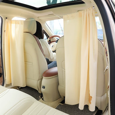 Car curtains and rear row heat insulation