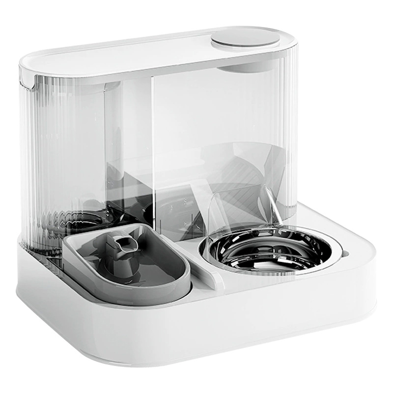 Alimentador automático para perros y gatos, bebida eléctrica, tazón para gatos 2 - en - 1 para beber agua y comidas, compartimiento anti-derribado