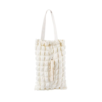 tissue box, Car tissue box/set - puff-grid-hanging-tissue-box-beige