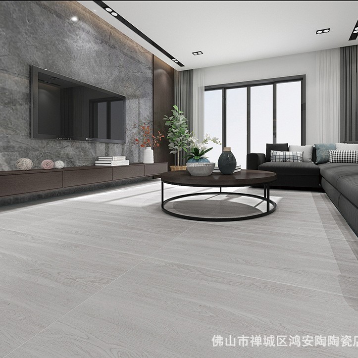 広東佛山ログスタイル木目調タイル 600X1200 リビングルーム寝室床タイルバルコニーキッチン背景壁ノンスリップ|undefined