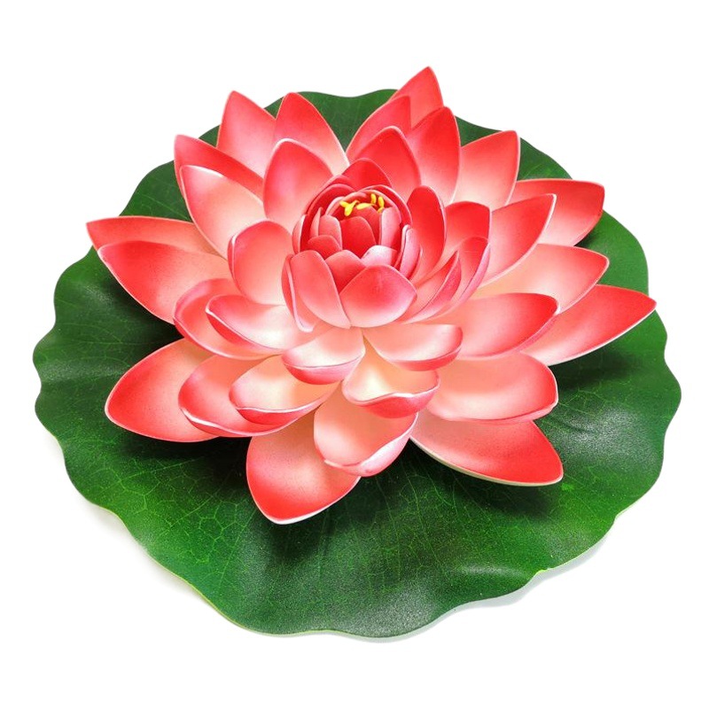 Lotus artificial hoja de loto para dormir Lotus falso loto danza accesorios piscina decoración Lotus EVA espuma flor eterna