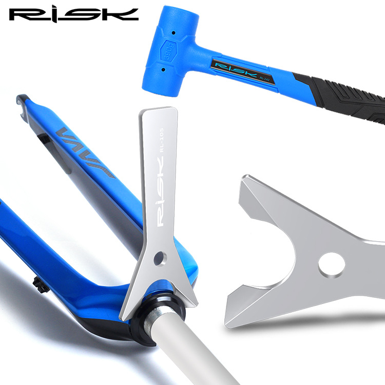 Mountain road bike front fork bowl set removal tool bowl set bottom file removal lower plug remover maintenance tool