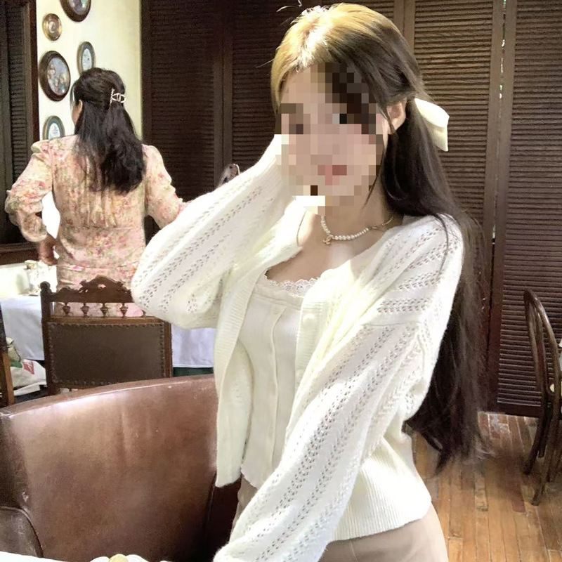 Q女家捕梦少女/早秋蕾丝吊带弹力针织内搭背心韩系氛围感穿搭上衣|undefined