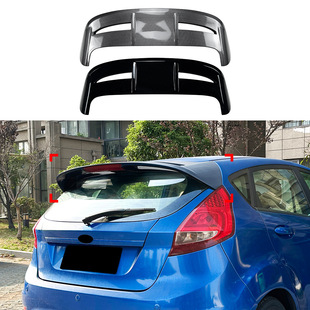Suitable for Ford Fiesta Fiesta Mk6 Mk7 Standard Version Modified to St Rear Wing Top Wing Spoiler Cross-Border Modification