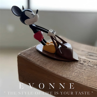 Mickey Anti-Collision Door Stopper Creative Cute Cartoon Punch-Free Doll Floor Ornament Household Anti-Pinch Door Stopper