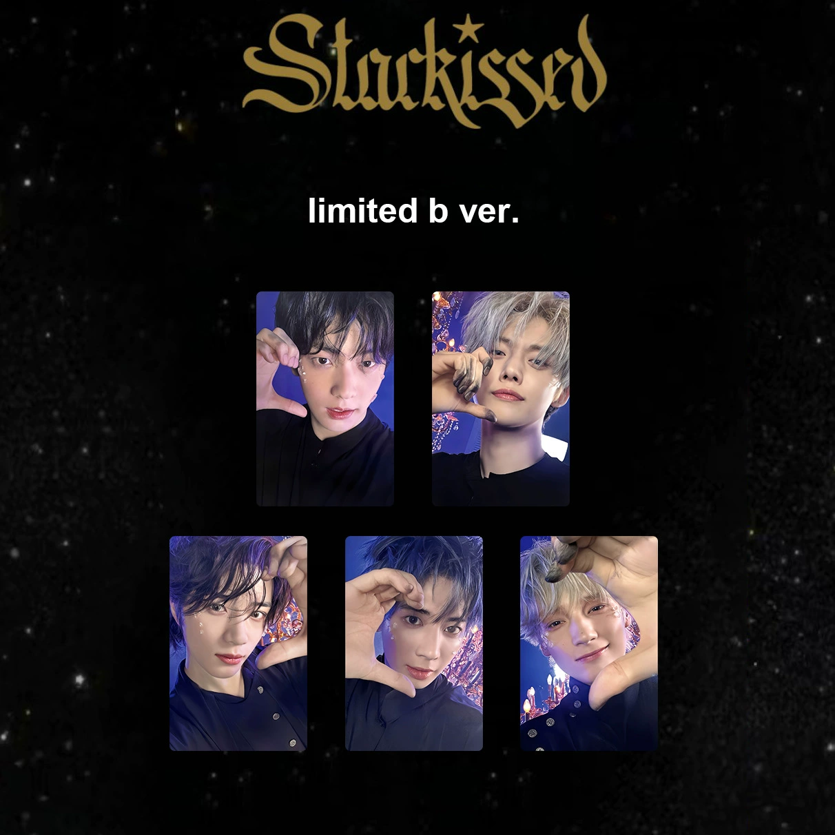 TXT's третий японский альбом Starkissed музыкальный альбом специальная открытка Чхе Ранджу́н Чхе Су Бинк Тэ Хён маленькая открытка