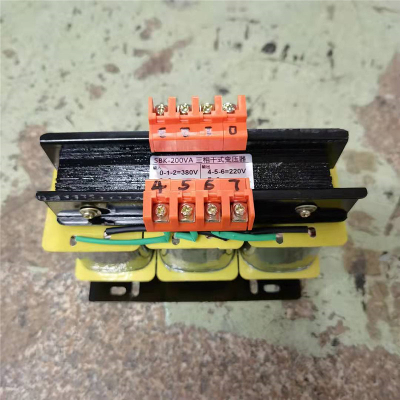 广州天正 三相干式电力变压器隔离变压器 SBK-200VA 380V变220V
