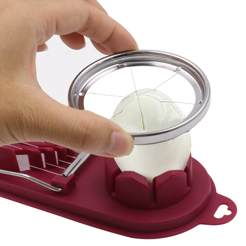 Two -in -one egg slicer Household egg cutter multifunctional pine egg cutter egg cut egg cut egg artifact division