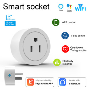 Us Standard Wifi Smart Socket 10A Mobile App Remote Control and Timing Function Smart Plug Can Be Remotely Controlled