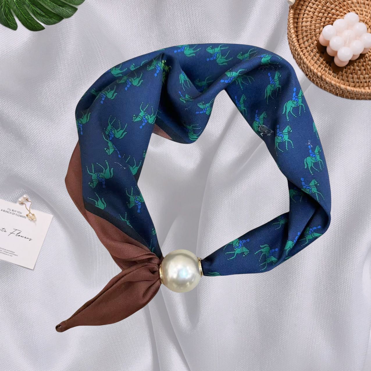 Colar de pérolas de luxo com fecho magnético para mulher_voghion.com