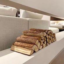 原木柴火摆件橱窗背景陈列道具木头客厅民宿装饰壁炉取暖篝火野炊