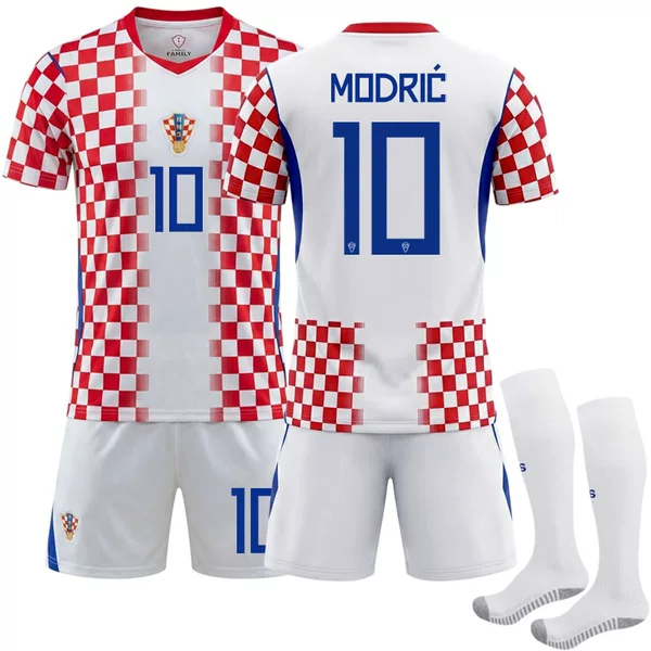 2026 World Cup Croatia home football jersey number 10 Modric national team USA, Canada, Mexico jersey