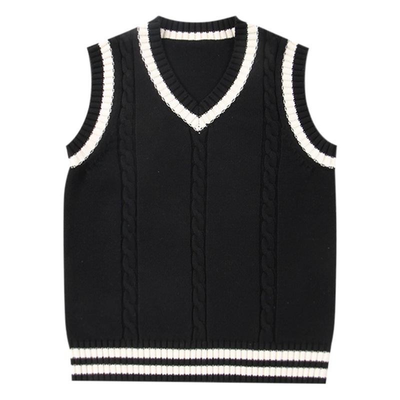 Children's Clothing Sweater School Uniform Vest Boys and Girls Knitted Wool Vest Preppy Style School Uniform Vest Kindergarten Clothing