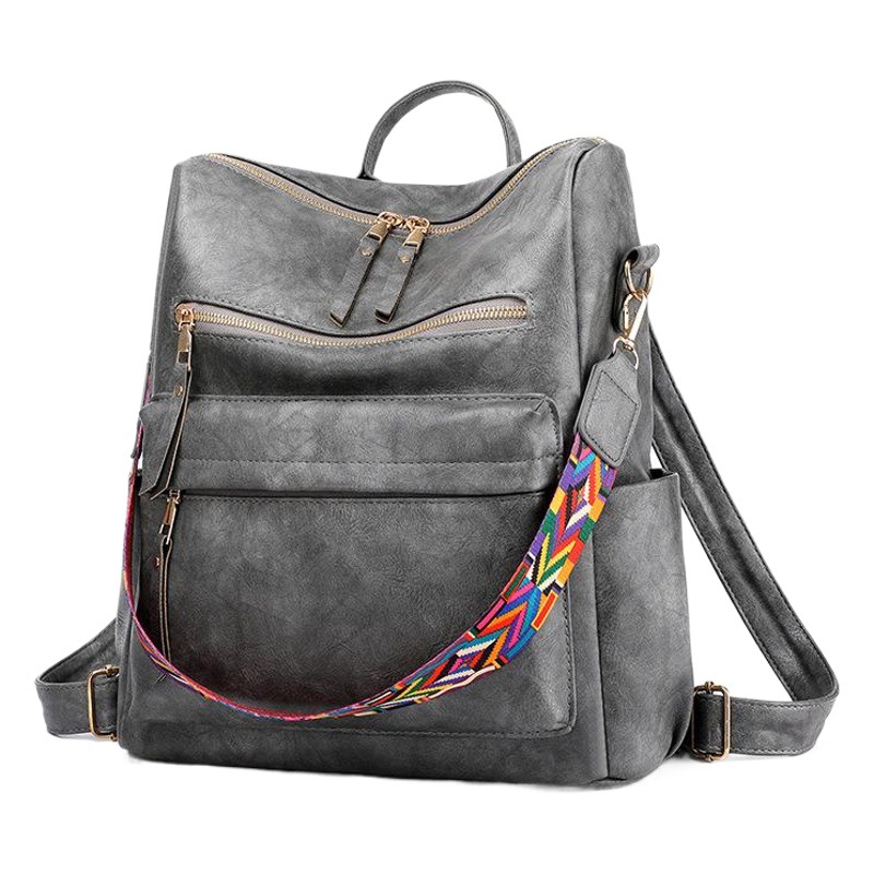 Mochila de gran capacidad 2024, mochila retro informal para mujer, bolso de viaje ligero para mujer, venta al por mayor