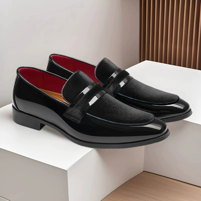 Трансграничная дропшиппинг мужская обувь летние дышащие кожаные туфли мужские слипоны лоферы Amazon temu ленивые туфли