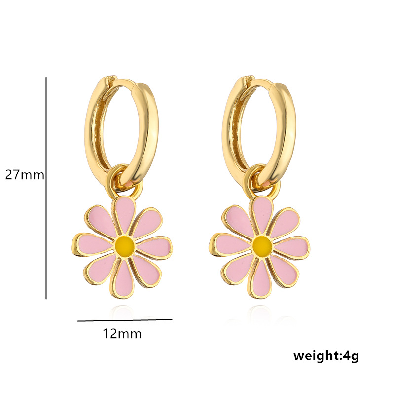 Womenu0027S Cute Fashion Flower Copper Artificial Gemstones Earrings Necklace