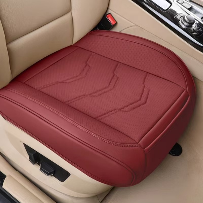 Car Seat Cushion Three-Piece Set, Semi-Covered Seat Cushion, Non-Slip Rear Seat Cushion, Universal for All Seasons, Single-Piece Seat Cushion Without Backrest