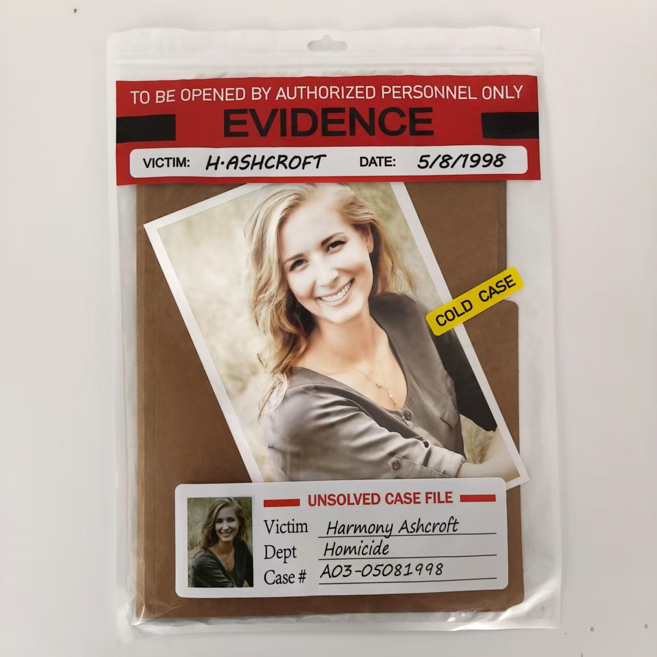Unsolved Case Files Ashcroft, Harmony Cold Case Murder Mystery Game...