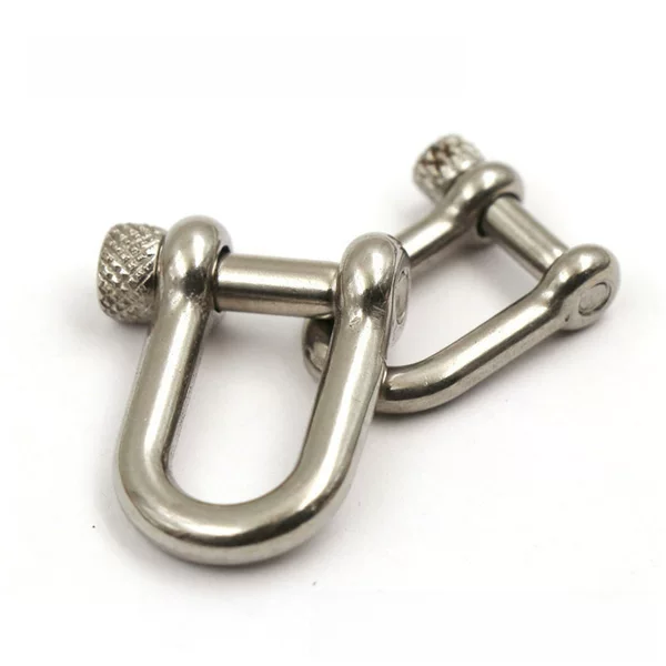 New stainless steel/Pure Brass horseshoe buckle financial cloth chain connection buckle latch opening D-ring U-shaped keychain