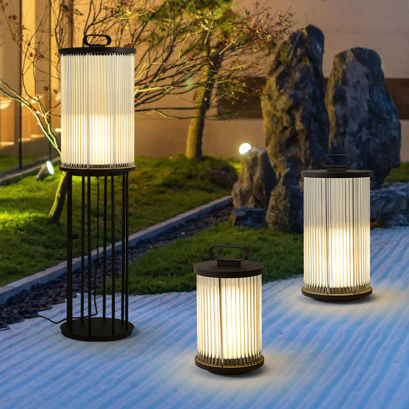 Solar lawn landscape lamp bed & breakfast Villa floor lamp garden flower park outdoor waterproof portable lamp landscape lamp