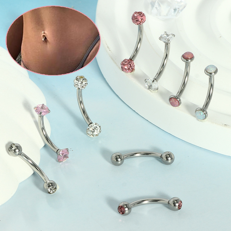 Labret piercing jewelry detail image