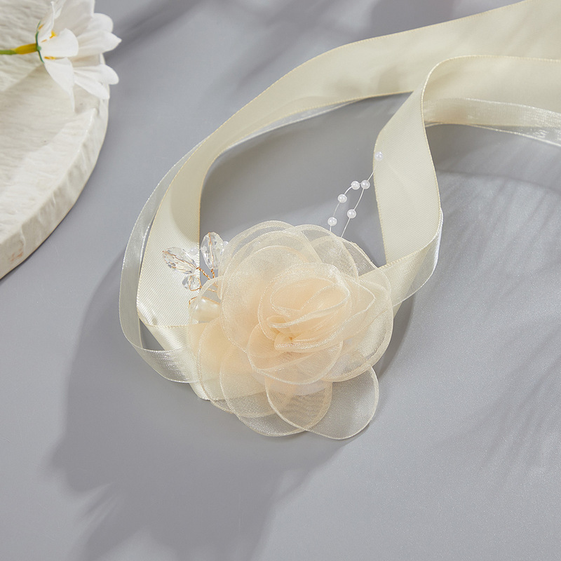 Youjian 花嫁とブライズメイドの手首の花、スーパーフェアリーシスターズグループの手首の花、シンプルで美しい装飾的なブレスレット、フラワーフィールのクラスメート|undefined
