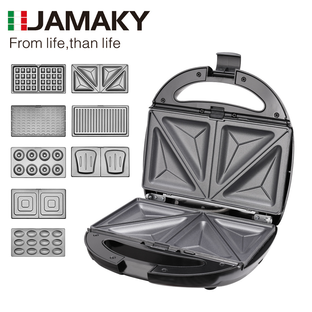 JAMAKY Sandwich Breakfast Machine Multi-function Household Eight-in-one Small Light Food Toast Waffle Toaster