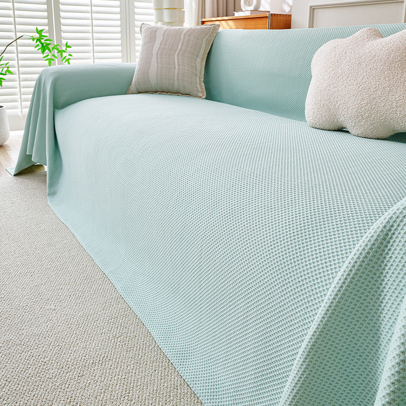 2026 New Summer Model Full-Coverage Anti-Cat Scratch Cooling Knit Fabric Sofa Cover, Cool and Skin-Friendly for a Refreshing Summer