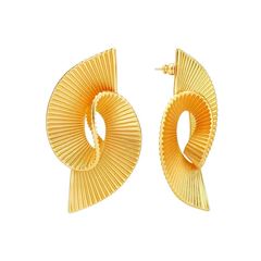 跨境欧美夸张耳饰简约时尚立体螺旋小众设计感高级925银针耳环