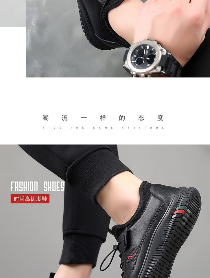 Giày lười nam da thật màu đen, mũi tròn, gót thấp 1–3 cm, phong cách Anh Quốc dễ phối đồ — H2169 màu đen chi tiết 20