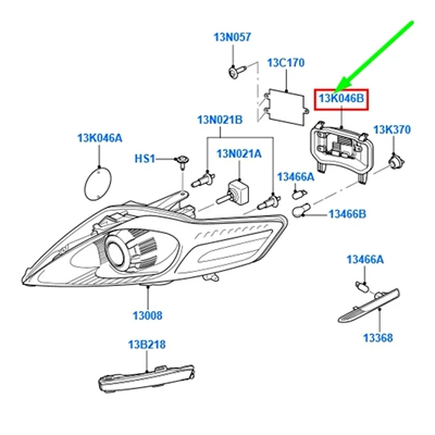 Suitable for Ford Mondeo Mk4 Light frame
