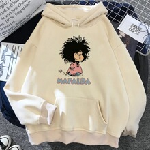 Mafalda hoodies women graphic long sleeve top sweat y2k clot