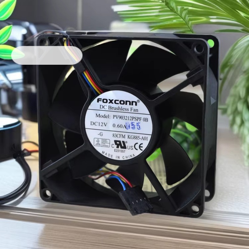 富士康9032 12V0.60A PV903212PSPF0A静音4线PWM温控机箱散热风扇